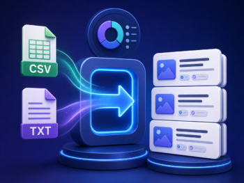 CSV and TXT files being imported into WordPress article cards