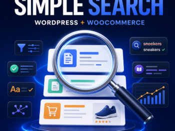 Simple Search WordPress and WooCommerce search plugin cover
