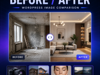 Before and after image slider WordPress plugin product cover