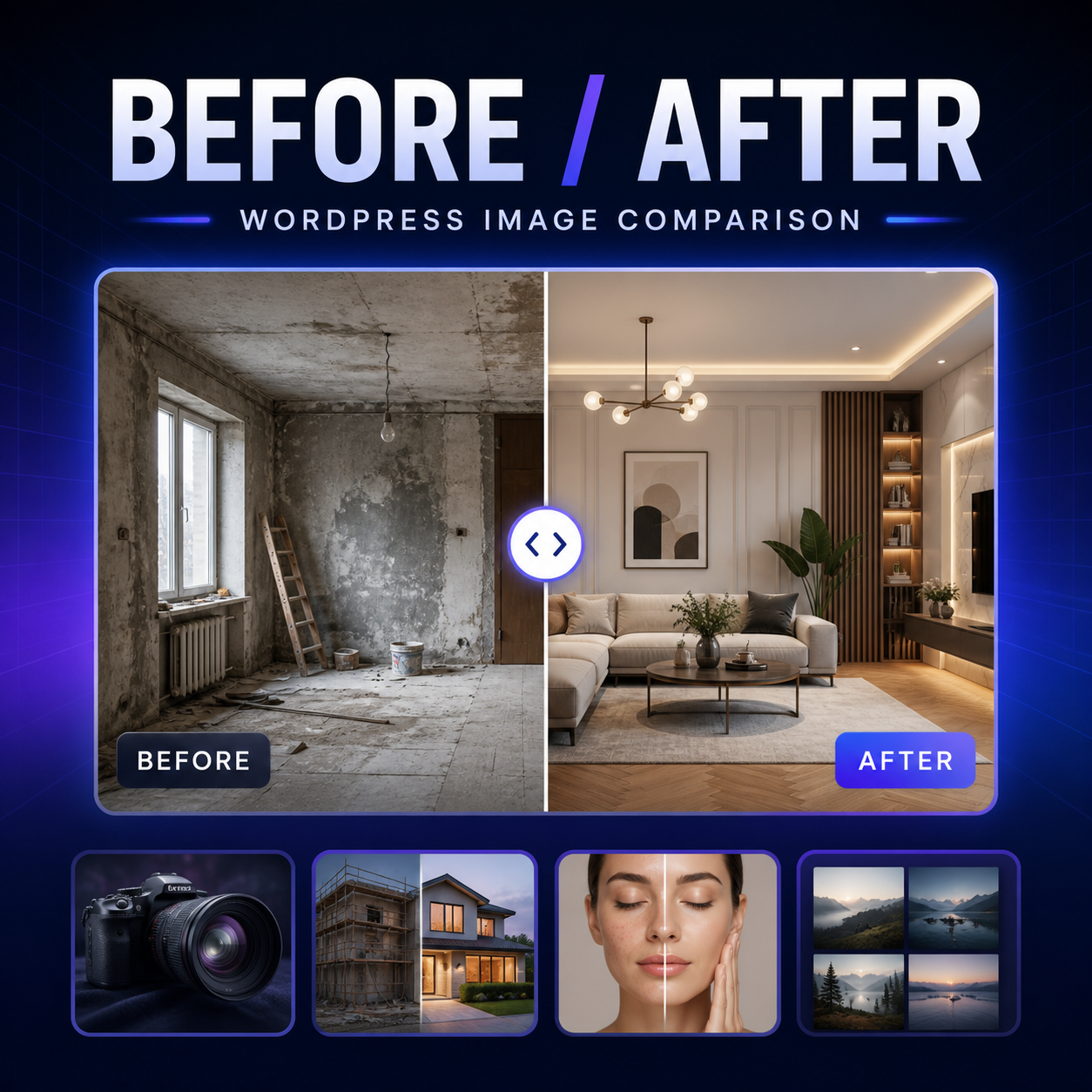 Before and after image slider WordPress plugin product cover